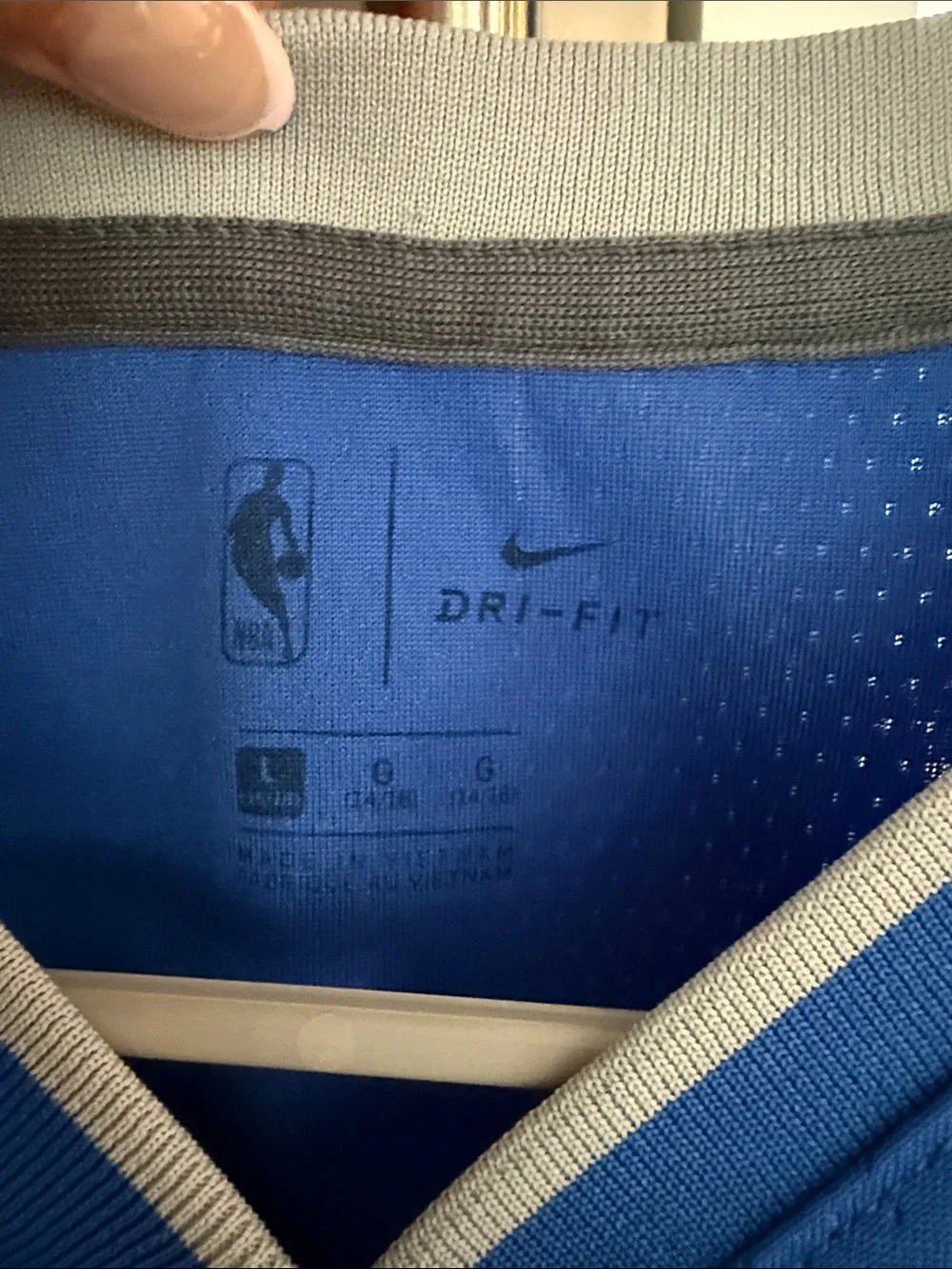 Nike Blue Dallas #77 Basketball Jersey